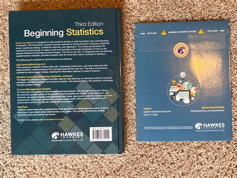 ISBN 9781932628678. . Hawkes learning beginning statistics 3rd edition answers
